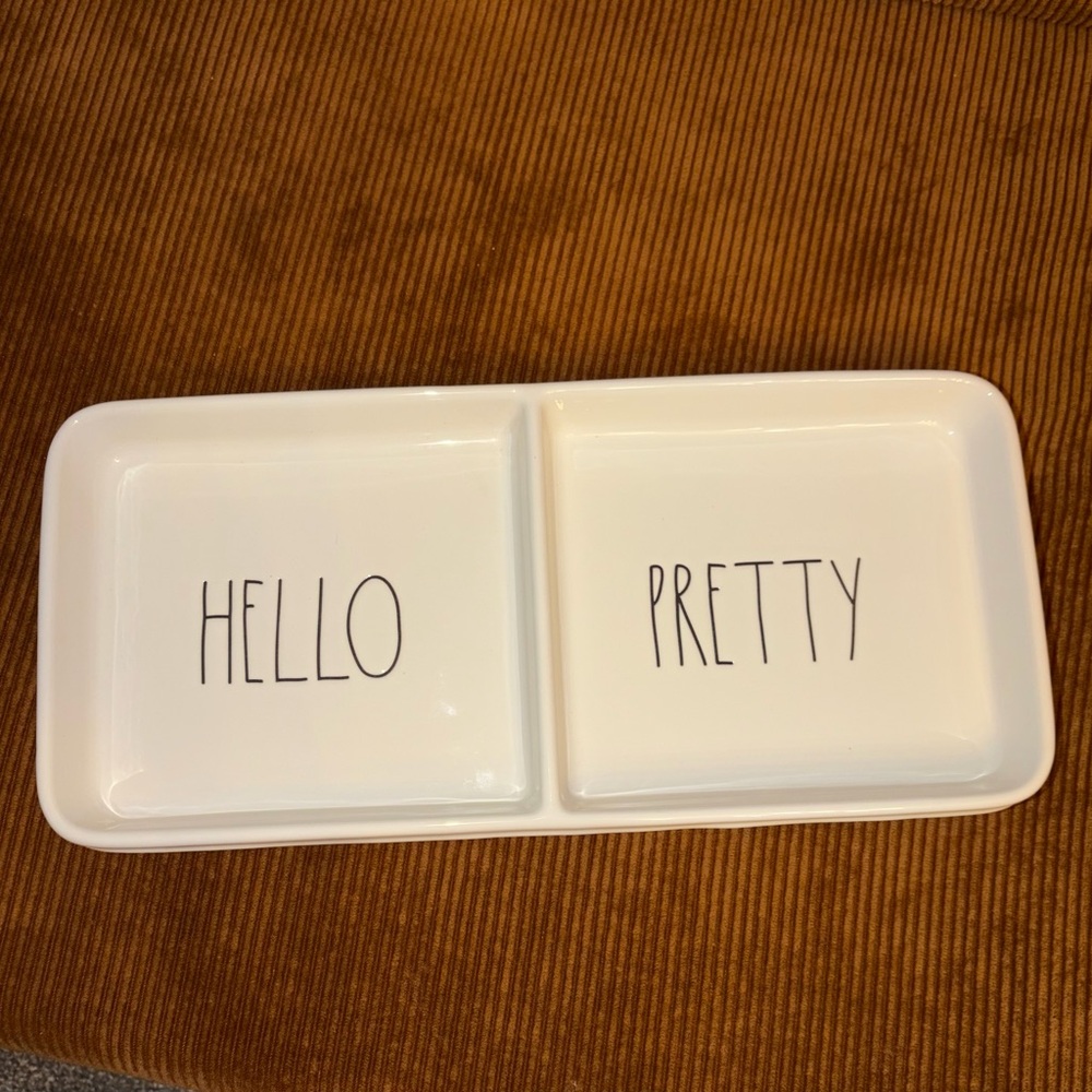 Rae Dunn "Hello Pretty"  vanity tray